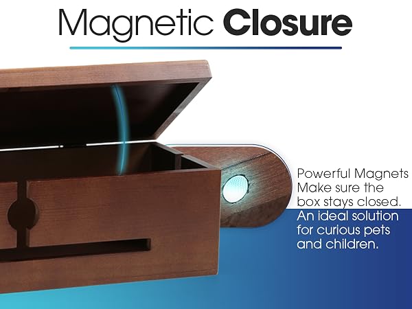 box to hide cords and power strip