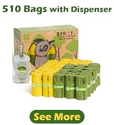 510 dog poop bags with dispenser
