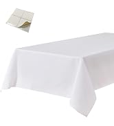 BALCONY & FALCON Rectangle Tablecloth Waterproof and Stain-Resistant Oxford Table Cloth Machine W...