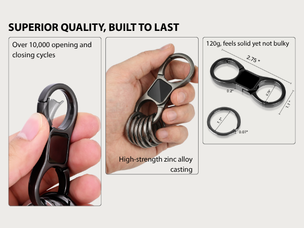 car key holder, mens keychain