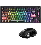 DAREU Gaming Keyboard and Mouse Combo: A980PROMAX Wired 8K/Wireless 4K Gaming Mouse & EK75RT Hall...