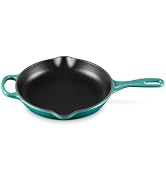 Le Creuset Enameled Cast Iron Signature Round Skillet, 9", Riviera