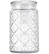 Adodeen 32oz Vintage Glass Jar With Lid, Glass Storage Containers, Airtight Kitchen Storage Conta...