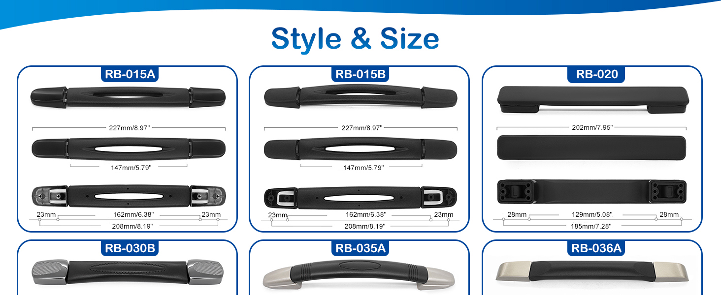 Black Luggage Handle Replacement