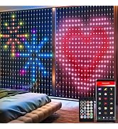 LumBelle Smart Curtain Lights 6.6x6.6Ft, 400 LED Curtain Light APP Remote Control Music Sync Dyna...
