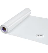 RENLITONG 3D Puff HTV Matte Heat Transfer Vinyl Roll 12" x 10ft Iron on for Heat Press T Shirt fo...