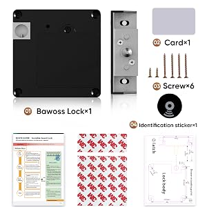 Bawoss RFID Lock for Wooden Cabinet Door in cabinet locks and hardwares.