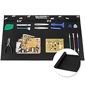 Extra Large Soldering Mat, 27.6''x15.7'' Oversized 932°F Heat Resistant Silicone Repair Mat for E...
