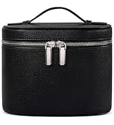 honitty Makeup Bag, Travel Make up Case with Compartments and Handle, Portable Cosmetic Organizer...