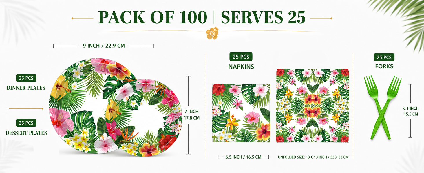 Tropical Luau Tableware