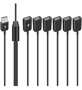 Duttek USB A Male to 6 Female USB Splitter 1.65FT/50cm, USB Y Splitter Support Charging and Data ...