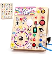 Grarain Busy Board for Toddlers - Montessori Educational Toy for 1-3 Year Old Boys & Girls | Trav...