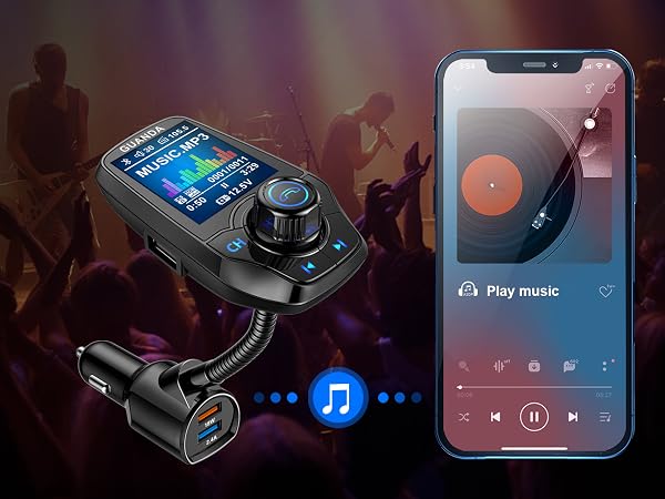 bluetooth fm transmitter for car