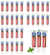 JoseHana 50 pcs Bulk Travel Size Toothpaste,0.176 oz Extra Small Toothpaste Travel Size Bulk Disp...