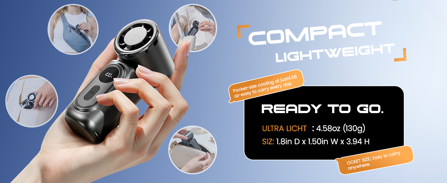 Portable Clip-On Mini Fan