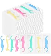 Kids Floss Individually Wrapped Kids Dental Floss Picks 4 Cute Animal Shapes Fun Flossers Helps P...
