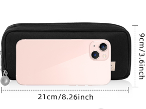 iSuperb Pencil Case 3 Compartments Pencil Pouch for Kids Teen Girls Boys Student