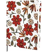 CRASPIRE Red Flower Stretchable Book Cover Cartoon Drawing Jumbo Fabric Reusable Washable Large N...