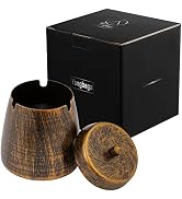 Yangbaga Ashtray with Lid for Cigarettes ,Windproof/Rainproof Stainless Steel Unbreakable Modern ...