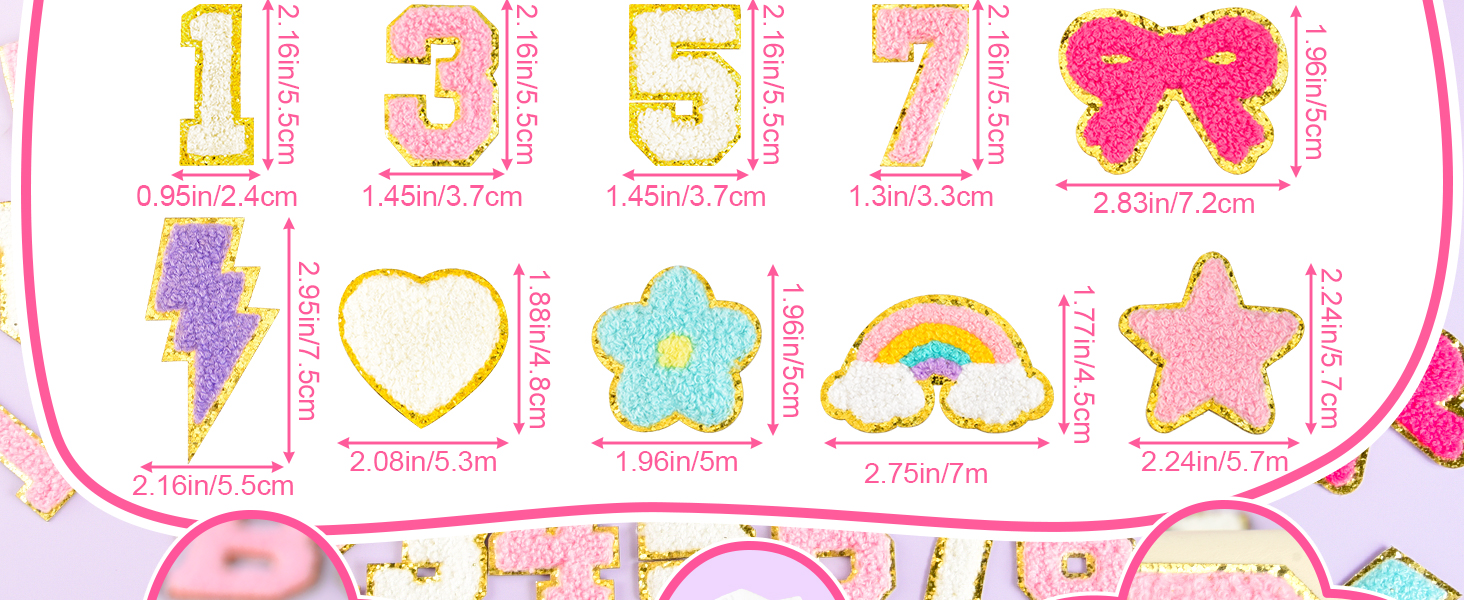 Chenille Letter Patches