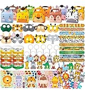 DMIGHT Jungle Safari Party Favors Set 72 PCS Wild Animals Set for Kids Birthday Gifts, Wild Theme...