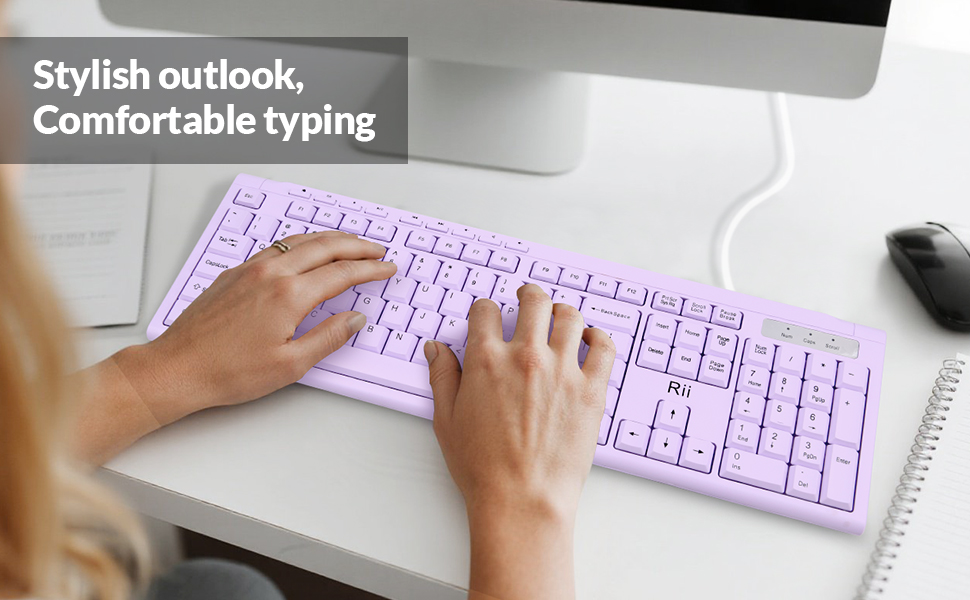 Rii RK907 USB Wired Keyboard