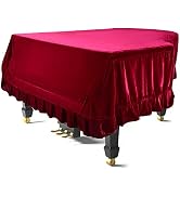 Monkeysell Pleuche Grand Piano Cover Dustproof Piano Cover Decorative Full Piano Cover Cloth Velv...