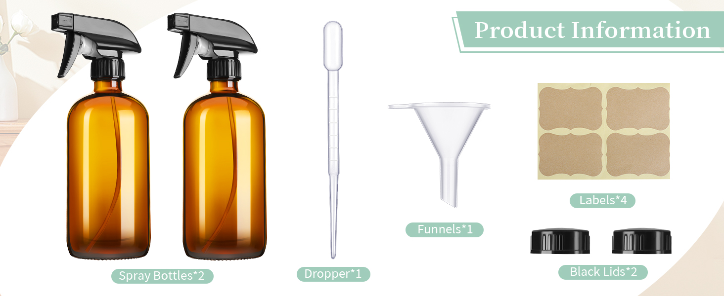 amber glass spray bottles with labels 16 oz spray bottles bulk amber