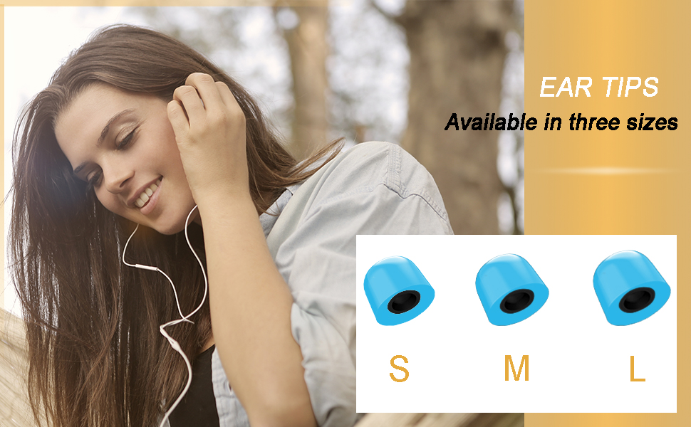 You will receive 3 pairs eartips includes 1 small,1 medium and 1 large.