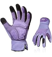 Vgo... Gardening Gloves Ladies,Safety Work Gloves,Touchscreen(Size M,Purple,SL7471)