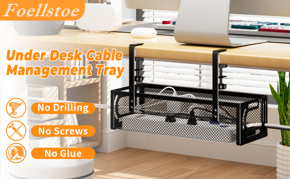 Cable Management Under Desk