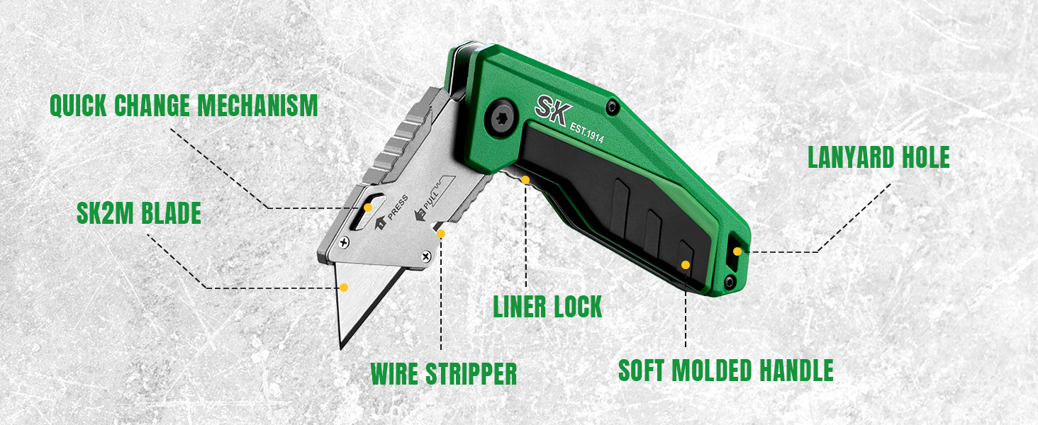 sk folding utility knife