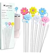Kynup Straw(6Pack), Straw Topper Cover(6Pack) for Stanely 40 oz Tumbler, Reusable Straw Tritan Ma...
