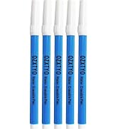 Washable Fabric Markers for Sewing,5 Pack,Blue,Erasable Sewing Markers for Fabric,Water Soluble E...