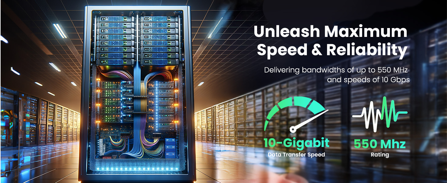 cat6 ethernet cable for maximum speed and reliability delivering bandwidths of up to 550MHz