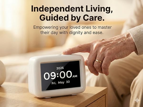 Bedside and Desk Talking Alarm Clock
