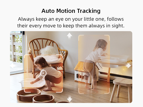 Auto motion tracking camera indoor