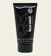 Black Wolf Men’s Charcoal Powder Face Wash, 5 Fl Oz - Facial Cleanser Removes Unwanted Impurities...