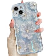 QLTYPRI Case for iPhone 14 Pro Max, Colorful Retro Oil Painting Flower Pattern Cute Curly Wave Bo...