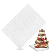 BURIUS Rectangle Cake Board Cake Drum - 10x14 Cake Board Corrugated Cardboard Sheets Cake Plate D...