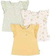 Gerber Baby Girls Toddler 3-Pack Short Sleeve Tees, Love Nature, 18 Months