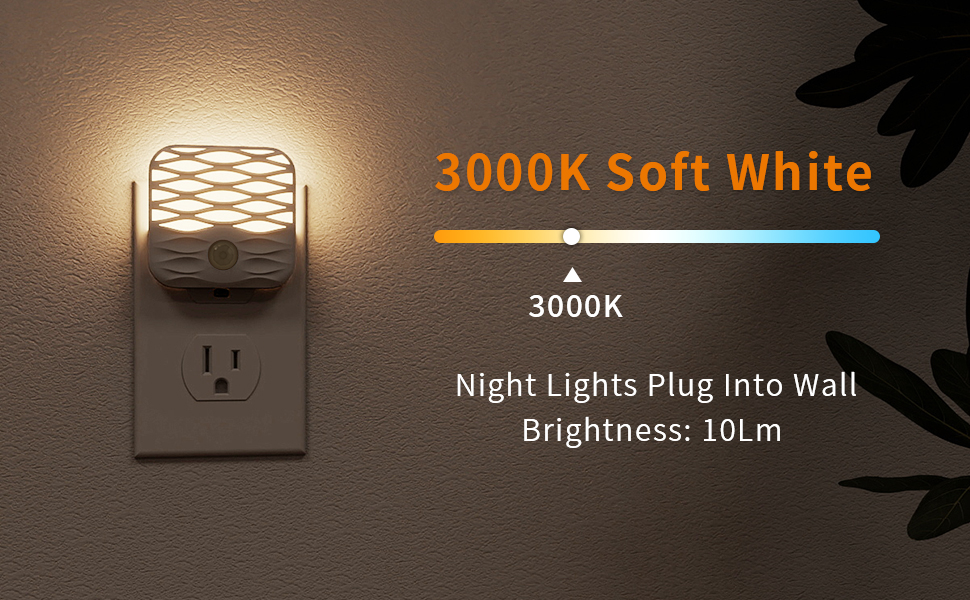 Plug-in Warm LED Night Light