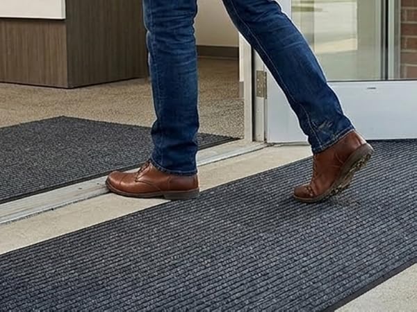 door mat at door entry