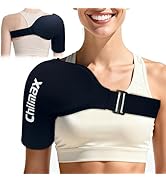 Chilmax Shoulder Ice Pack Wrap Cover Shoulders and arms,Reusable Gel Hot & Cold Therapy Wrap for ...