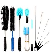 11 in 1 Fish Tank Aquarium Cleaning Brush Kit,Aquarium brushSutiable for Acrylic Fish Tank, and P...
