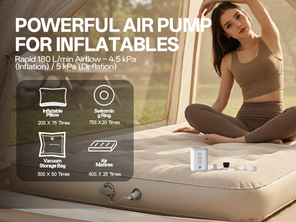 air pump for inflatables electric vacuum pump air pump for pool floats portable air pump