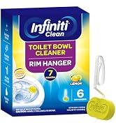 Toilet Bowl Cleaner Rim Hanger, 6 Count Automatic Bowl Toilet Cleaner, Cleans and Freshens Toilet...