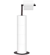 Toilet Paper Holder Stand, Free Standing Toilet Paper Roll Holder for 4 Spare Rolls, Modern Bathr...