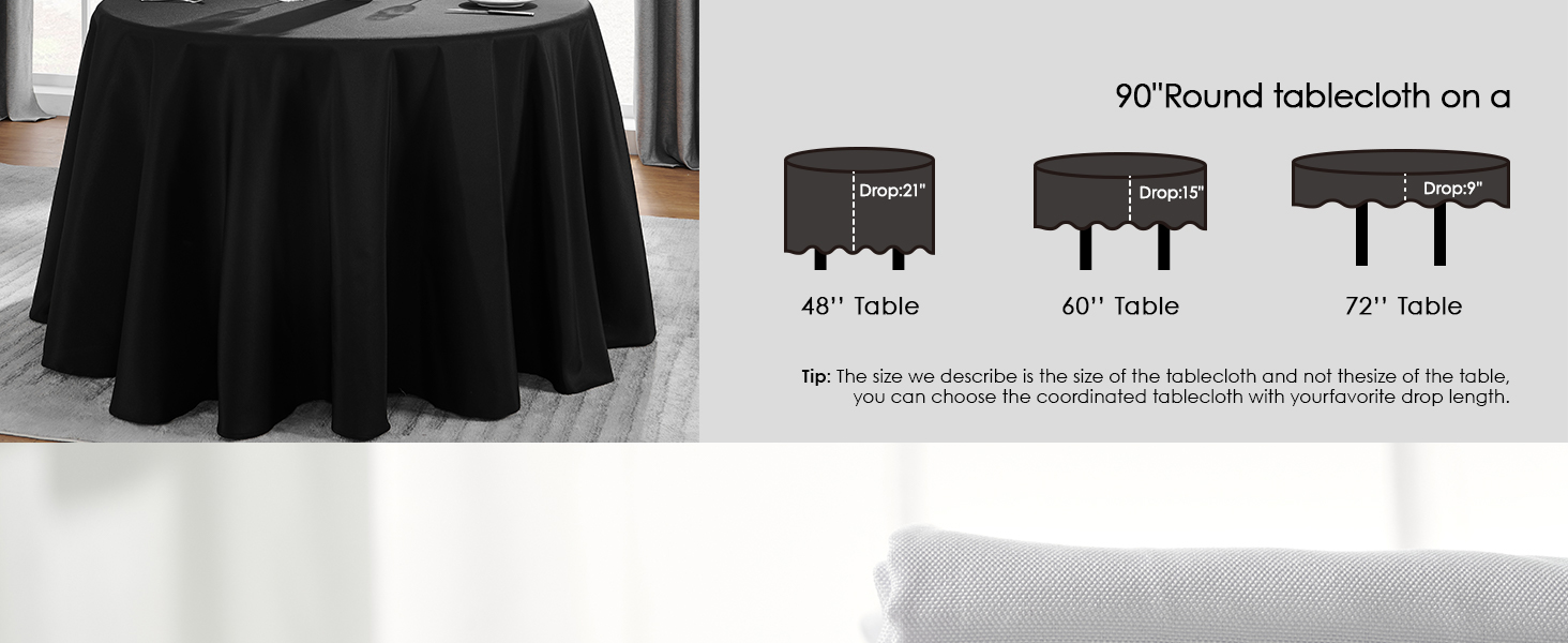 90 in tablecloth