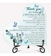 Thank You Gifts for Women Men, Heart Acrylic Plaque with Stand, Thanksgiving Birthday Christmas A...